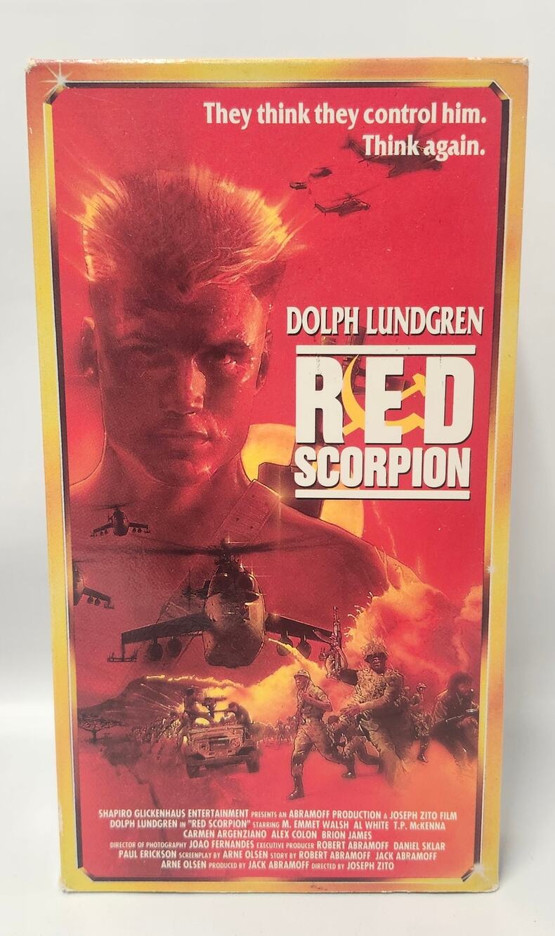 Red Scorpion VHS Dolph Lundgren 1993 StarMaker Action Movie